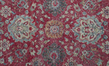 Custom Made Traditional Oriental Design Red And Blue Hand Knotted Wool Area Rug