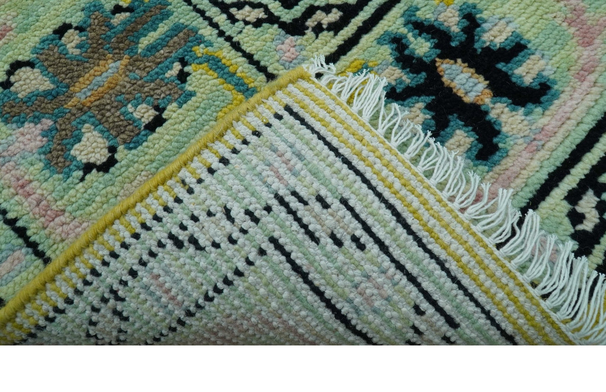 Custom Made Traditional Oushak Design mustard Hand Knotted Wool Area Rug
