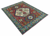 Custom Made Traditional Persian Design Red And Ivory Hand Knotted Wool Rug