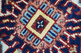 Custom Made Traditional Serapi Rust And Blue Hand Knotted wool area rug