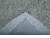 Custom Made Traditional Transitional Gray Hand Tufted wool rug