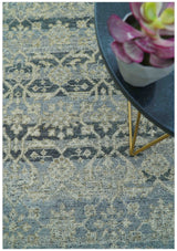 Custom Made Traditional Turkish Gray And Charcoal Hand Knotted Wool Rug