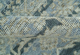 Custom Made Traditional Turkish Gray And Charcoal Hand Knotted Wool Rug
