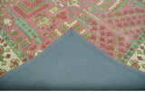 Custom Made Tree of life Traditional Floral Dark Peach, Beige and Green wool Area Rug