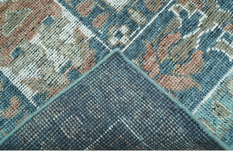 Custom Made Turkish Design Multi color Hand Knotted Wool Rug