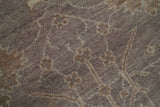 Custom Made Vintage Style Tree of life Brown And Beige Hand Knotted Wool Rug