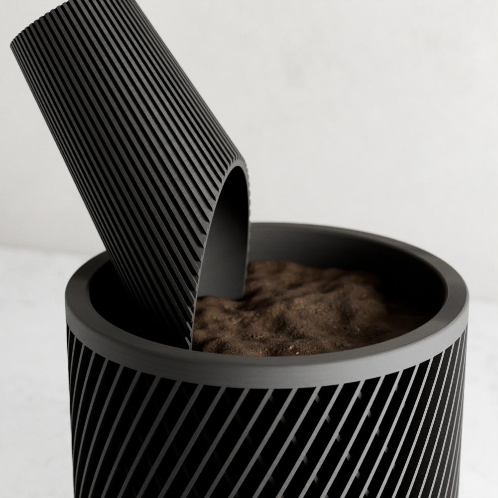 Cylindrical Soil Scoop-Accessory-Parc Decor