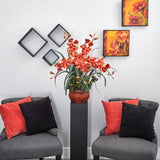 Cymbidium w/Decorative Vase Silk Arrangement-Arrangement-Parc Decor