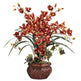 Cymbidium w/Decorative Vase Silk Arrangement-Arrangement-Parc Decor