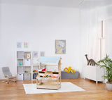 Cypress Wooden Market Stand – Pretend Play Shop for Kids with Storage-Indoor-Parc Decor