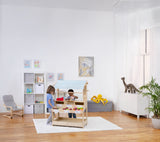 Cypress Wooden Market Stand – Pretend Play Shop for Kids with Storage-Indoor-Parc Decor