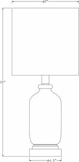 Dalvey Rustic Brown Cylindrical Table Lamp-Lighting-Parc Decor