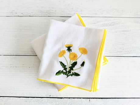 Dandelion Flour Sack Towels, set of two-Kitchen & Dining-Parc Decor