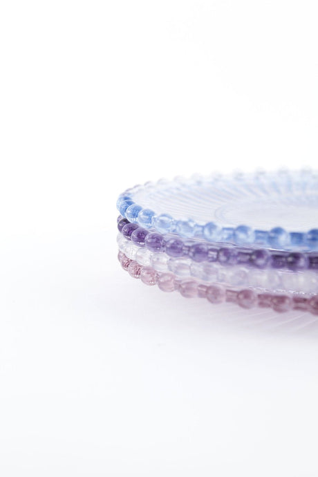 Danielle Ribbed Glass Plate