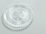Danielle Ribbed Glass Plate-Trays-Parc Decor