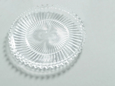 Danielle Ribbed Glass Plate-Trays-Parc Decor