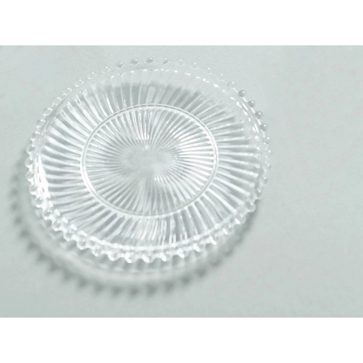 Danielle Ribbed Glass Plate