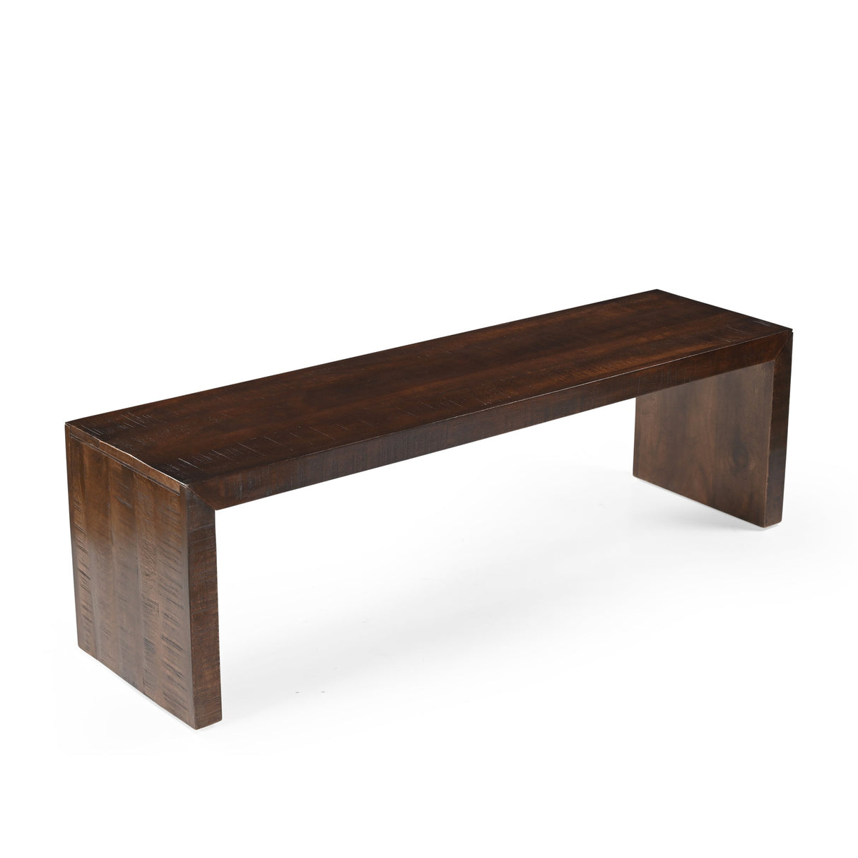 Dark Walnut Mango Wood Bench – 60"-Bench-Parc Decor