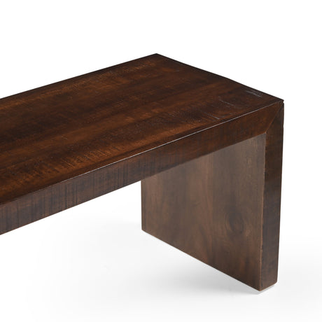 Dark Walnut Mango Wood Bench – 60"-Bench-Parc Decor