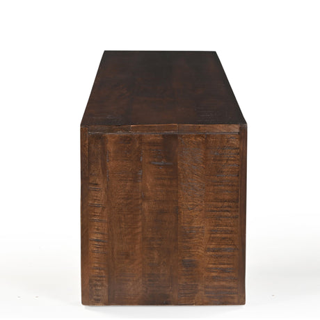 Dark Walnut Mango Wood Bench – 60"-Bench-Parc Decor