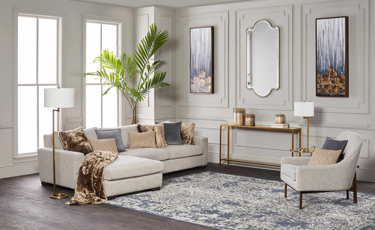 Darmstadt Abstract Gold and Blue Canvas Wall Art-Decor-Parc Decor