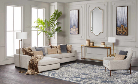 Darmstadt Abstract Gold and Blue Canvas Wall Art-Decor-Parc Decor