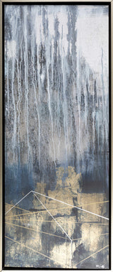 Darmstadt Abstract Gold and Blue Canvas Wall Art-Decor-Parc Decor