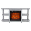 Decorative Modern 48" TV Stand with 18" Insert Electric Fireplace