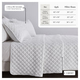 Diamond Embossed Quilt Set - Diamond Microsculpt Collection