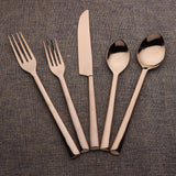 Diana PVD Flatware, 5 Pc. Place Setting-flatware set-Parc Decor