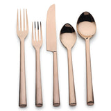Diana PVD Flatware, 5 Pc. Place Setting-flatware set-Parc Decor