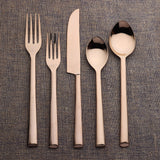 Diana PVD Flatware, 5 Pc. Place Setting-flatware set-Parc Decor