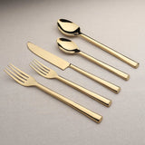 Diana PVD Flatware, 5 Pc. Place Setting-flatware set-Parc Decor