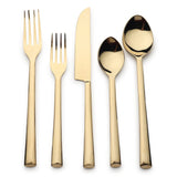 Diana PVD Flatware, 5 Pc. Place Setting-flatware set-Parc Decor