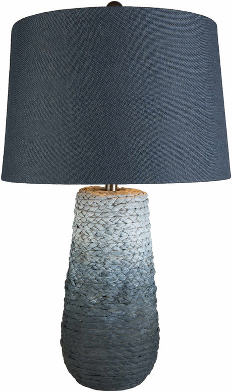 Dingras Pale Blue Jute Table Lamp-Lighting-Parc Decor