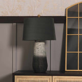 Dingras Pale Blue Jute Table Lamp-Lighting-Parc Decor