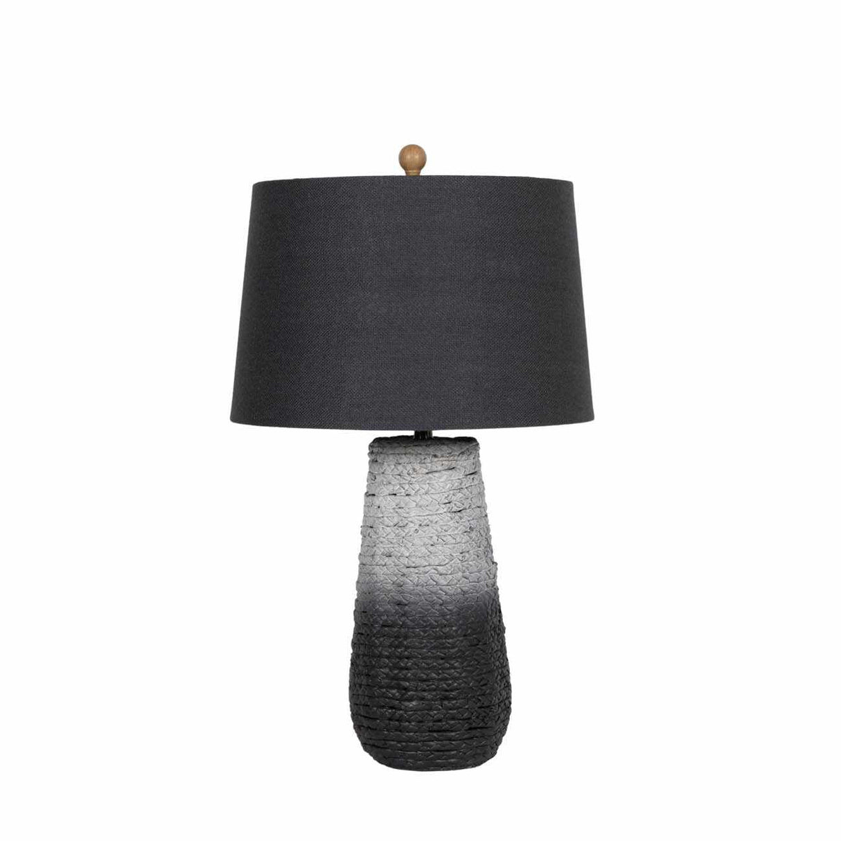 Dingras Pale Blue Jute Table Lamp-Lighting-Parc Decor