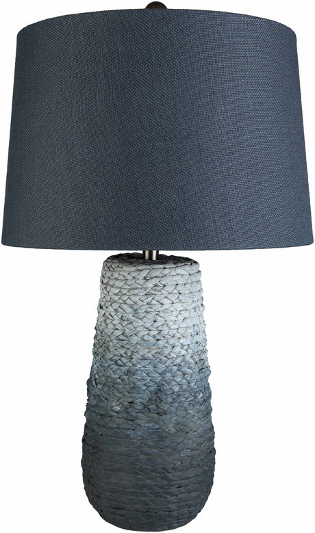 Dingras Pale Blue Jute Table Lamp-Lighting-Parc Decor
