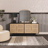 Dingras Pale Blue Jute Table Lamp-Lighting-Parc Decor