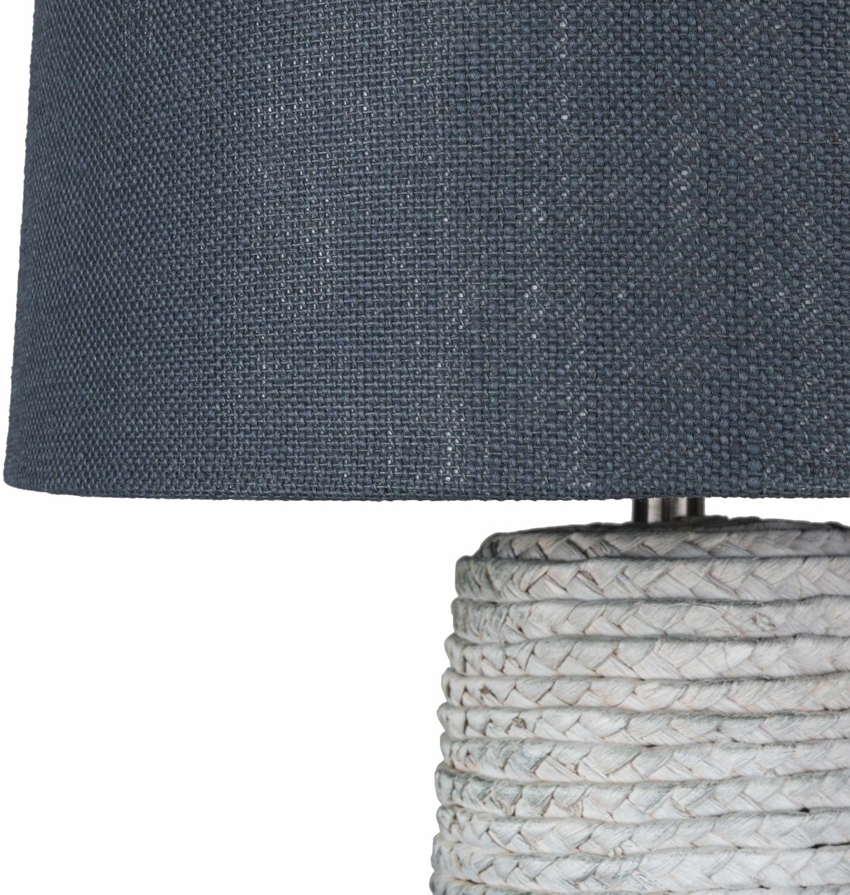 Dingras Pale Blue Jute Table Lamp-Lighting-Parc Decor