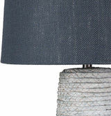 Dingras Pale Blue Jute Table Lamp-Lighting-Parc Decor