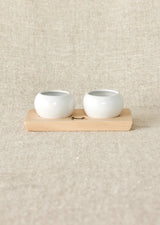 Dipping & Spice Wooden and Ceramic Bowl Pair-Entertaining & Serving-Parc Decor