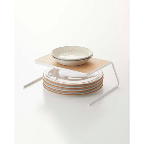 Dish Riser - Small - Steel + Wood