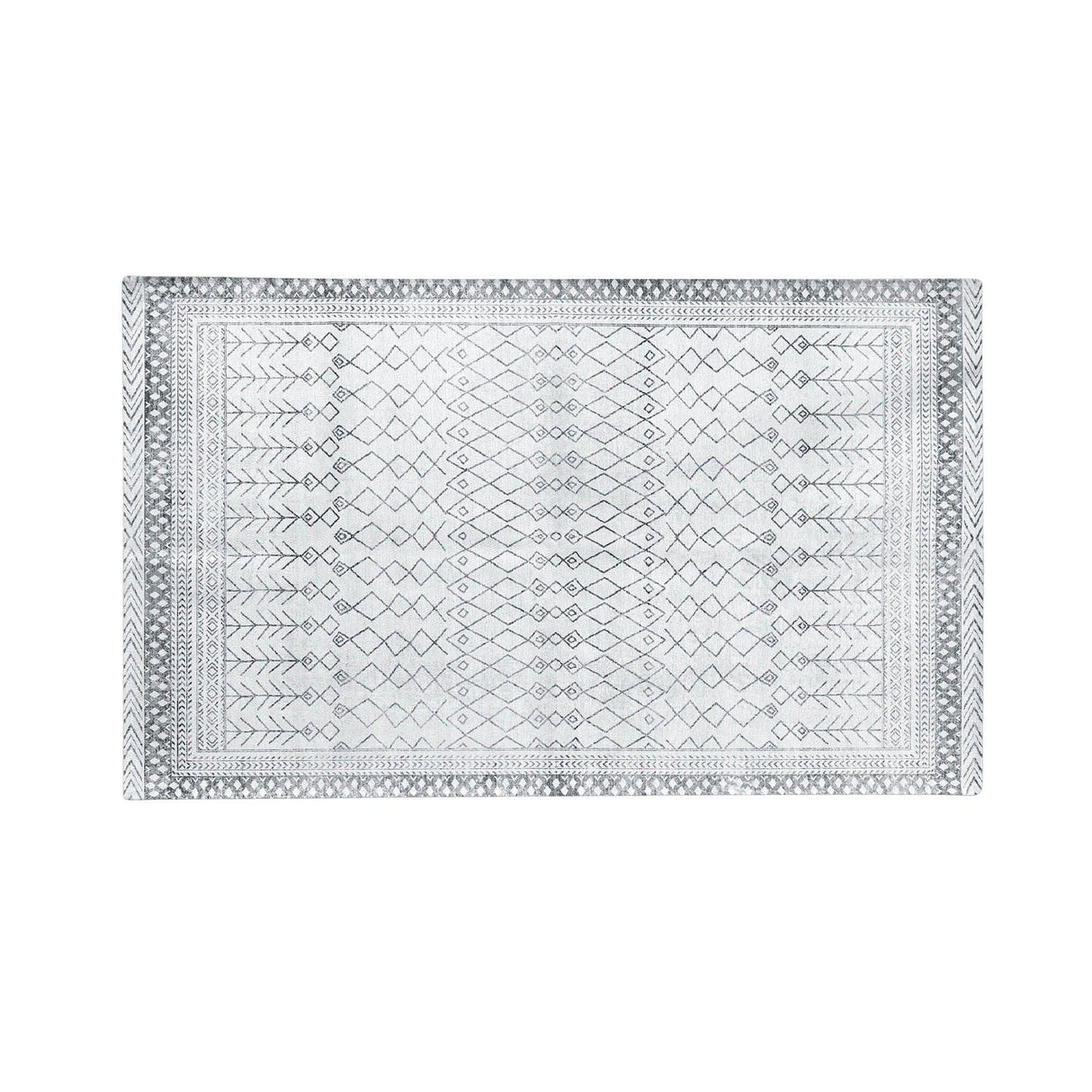 Distressed Moroccan Machine Washable Accent Area Rug 5' x 7' - Neve Collection-Rugs-Parc Decor