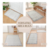 Distressed Moroccan Machine Washable Accent Rug 2' x 3' - Neve Collection-Rugs-Parc Decor