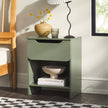Domm Modern 1-Drawer Nightstand-Bedroom-Parc Decor