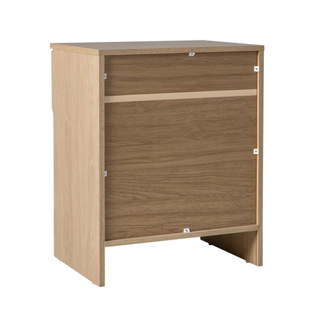Domm Modern 1-Drawer Nightstand-Bedroom-Parc Decor