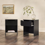 Domm Modern 1-Drawer Nightstand-Bedroom-Parc Decor