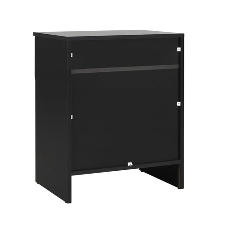 Domm Modern 1-Drawer Nightstand-Bedroom-Parc Decor