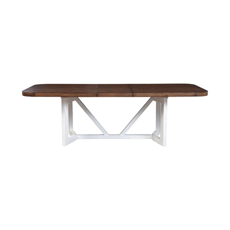 Donham Two Tone Dining Table-Dining Tables-Parc Decor